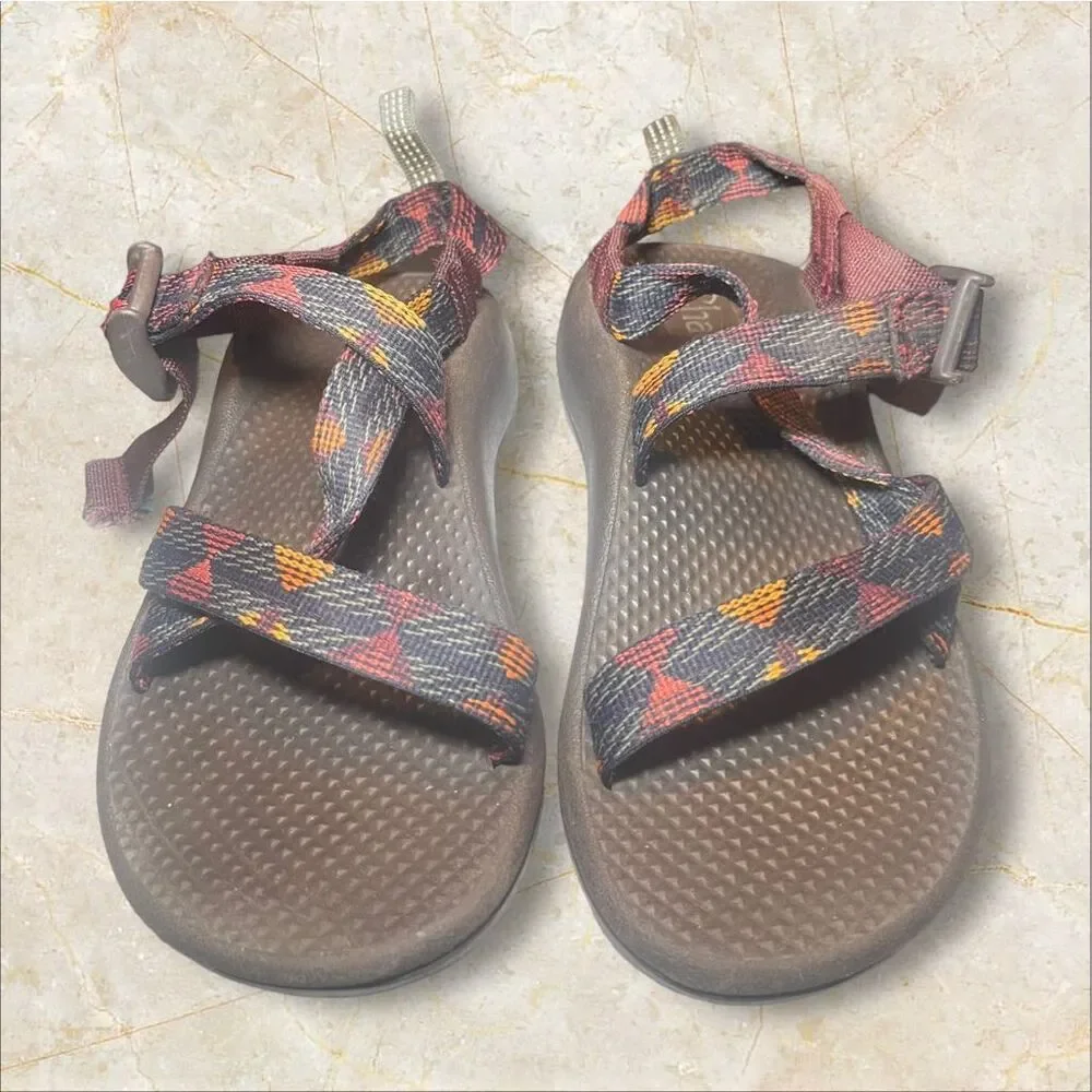 Chaco Kids Multicolor Z/1 Ecotread Ohkurr Strappy Basket Weave Sandal Size 2